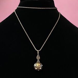 Dyrberg Kern long necklace with sphere charm pendant